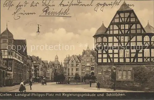 Giessen Lahn Landgraf-Philipps-Platz Regierungsgebaeude Schloesschen / Giessen /Giessen LKR