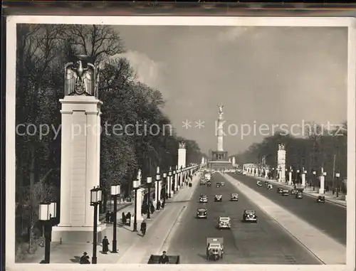 Berlin Festschmuck Ost-West-Achse Siegessaeule / Berlin /Berlin Stadtkreis