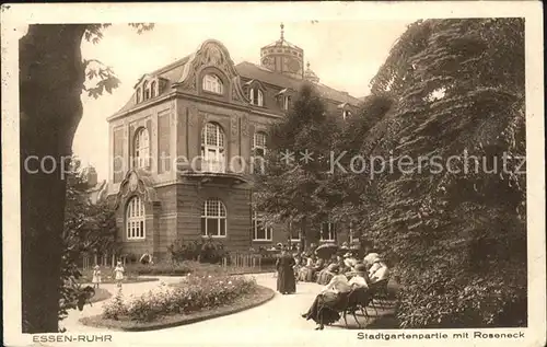 Essen Ruhr Stadtgarten mit Roseneck Kat. Essen