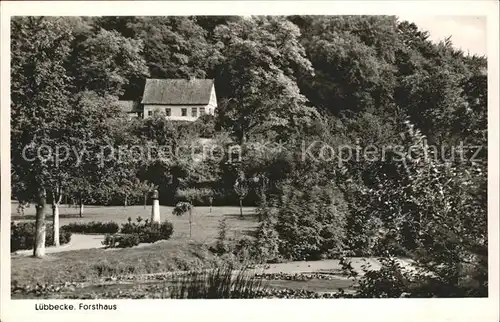 Luebbecke Westfalen Forsthaus Kat. Luebbecke