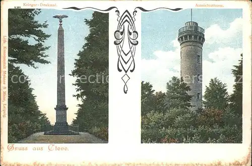 Kleve Krieger Denkmal Aussichtsturm Kat. Kleve