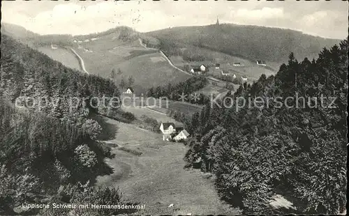 hf00744 Hermannsdenkmal Lippische Schweiz Hermannsdenkmal Kategorie. Detmold Alte Ansichtskarten