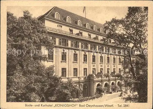 Bad Oeynhausen Koenigshof Kurhotel Kat. Bad Oeynhausen