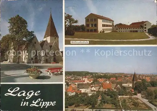 Lage Lippe Massbruchschule Luftbild  Kat. Lage
