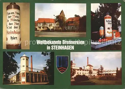 Steinhagen Brennereien Bier Wappen Kat. Steinhagen