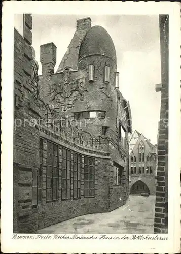 Bremen Paula Becker Modersohn Haus in der Boettcherstrasse Kat. Bremen