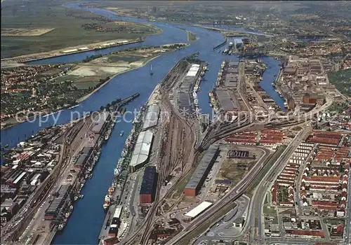 Bremen Fliegeraufnahme Hafen Kat. Bremen