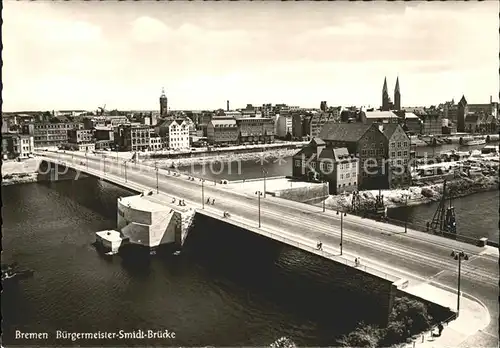 Bremen Buergermeister Schmidt Bruecke Kat. Bremen