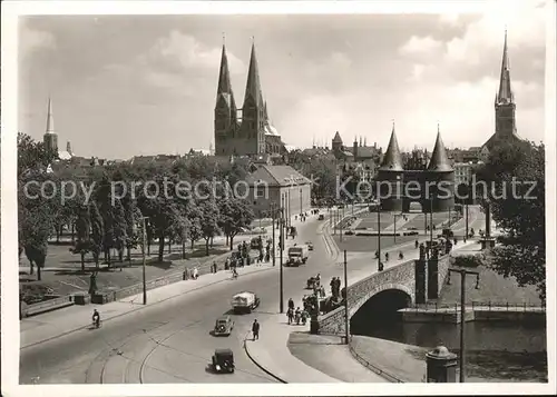 Luebeck Jacobikirche Marienkirche Holstentor Petrikirche Autos Kat. Luebeck