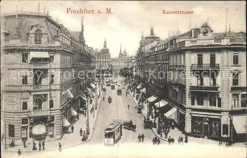 Frankfurt Main Kaiserstrasse Strassenbahn Kat. Frankfurt am Main