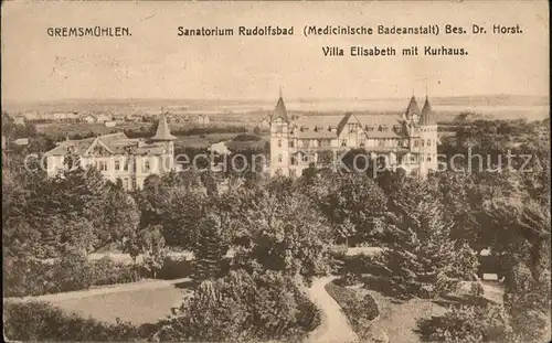 Malente Gremsmuehlen Sanatorium Rudolfsbad Villa Elisabeth Kurhaus Kat. Malente