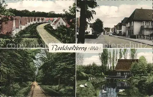 Bookholzberg Wohnsiedlung Waldweg Strassenpartie Schwanenteich Kat. Ganderkesee