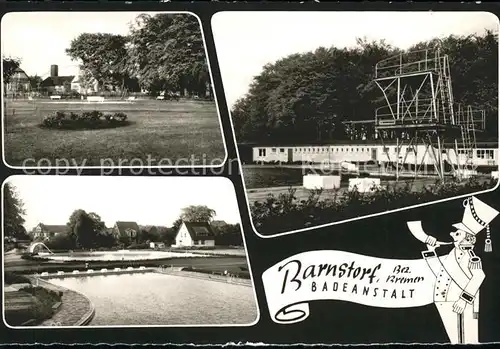 Barnsdorf Teilansichten Schwimmbad Kat. Roth