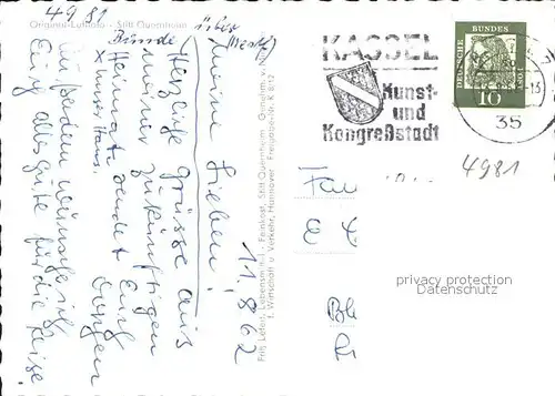 Kirchlengern Stift Quernheim Fliegeraufnahme / Kirchlengern /Herford LKR