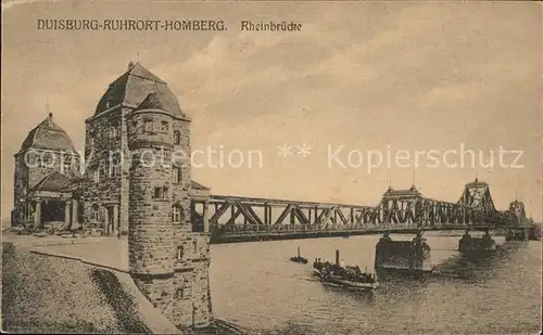 Duisburg Ruhr Homberg Rheinbruecke / Duisburg /Duisburg Stadtkreis