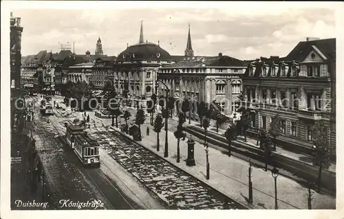 Duisburg Ruhr Koenigstrasse Strassenbahn / Duisburg /Duisburg Stadtkreis