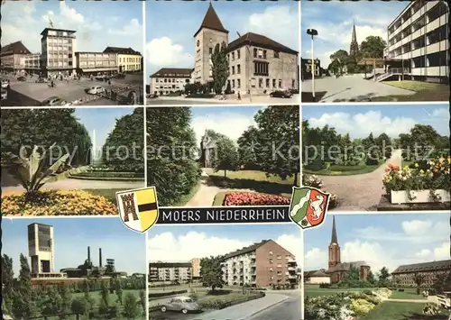 Moers Wappen Kurgarten Bahnhofsplatz  Kat. Moers