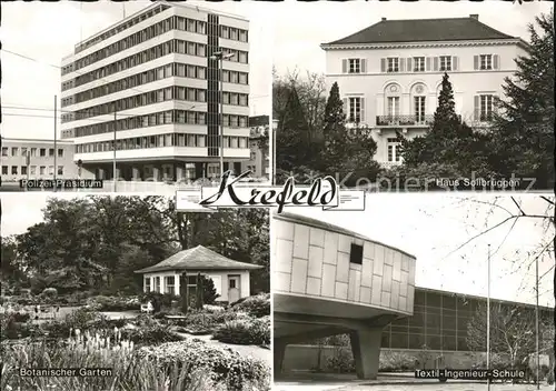 Krefeld Haus Sollbrueggen Polizeipraesidium Botanischer Garten  Kat. Krefeld