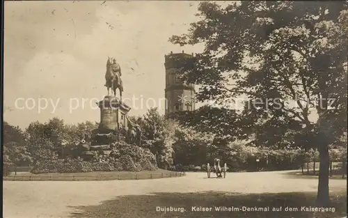 Duisburg Ruhr Kaiser-Wilhelm-Denkmal Kaiserberg / Duisburg /Duisburg Stadtkreis