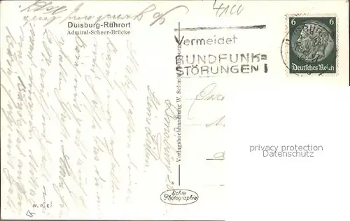 Duisburg Ruhr Admiral-Scheer-Bruecke / Duisburg /Duisburg Stadtkreis