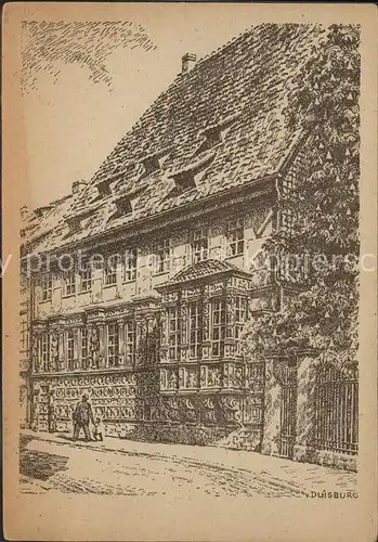 Hildesheim Kaiserhaus Kuenstlerkarte Wolfgang von Duisburg / Hildesheim /Hildesheim LKR