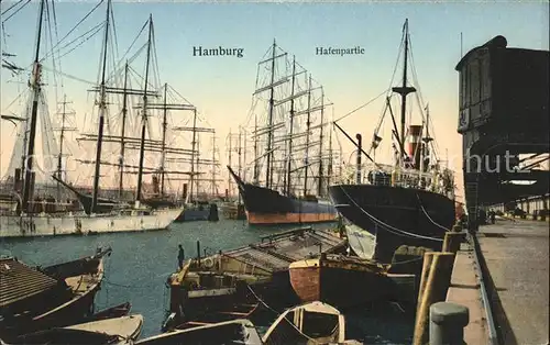 Hamburg Hafenpartie Kat. Hamburg