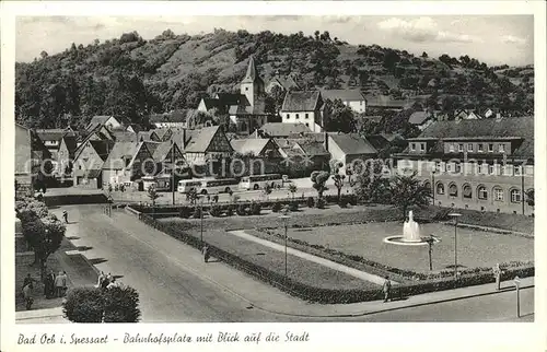 Bad Orb Bahnhofsplatz Stadtpanorama Kat. Bad Orb