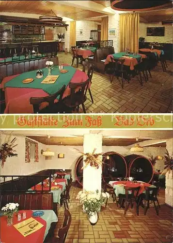 Bad Orb Restaurant Zum Fass N. und A. Bleitgen Kat. Bad Orb