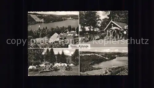 Titisee Zeltplatz Panorama mit See Kat. Titisee Neustadt