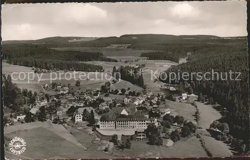 Neustadt Titisee Fliegeraufnahme Kinderheilstaette Schloss Friedenweiler Kat. Titisee Neustadt