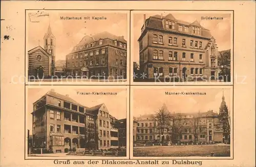 Duisburg Ruhr Diakonen-Anstalt Bruederhaus Maenner-Krankenhaus / Duisburg /Duisburg Stadtkreis
