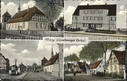 Wietze Lueneburger Heide Gemeindehaus Kirche Kat. Wietze