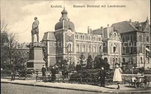 Krefeld Bismark Denkmal Landratsamt Kat. Krefeld