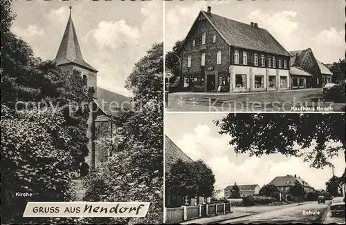 Nendorf Stolzenau Weser Schule Kaufhaus Knoch Kat. Stolzenau