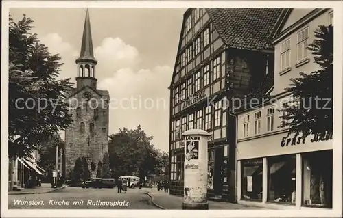 Wunstorf Kirche Rathausplatz Kat. Wunstorf