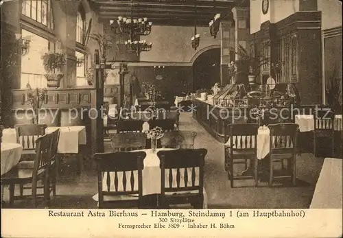 Hamburg Restaurant Astra Bierhaus Kat. Hamburg
