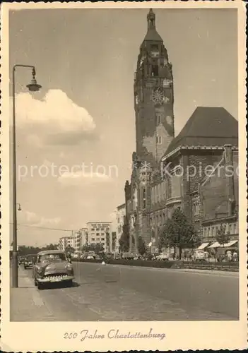 Charlottenburg  Rathaus Charlottenburg / Berlin /Berlin Stadtkreis