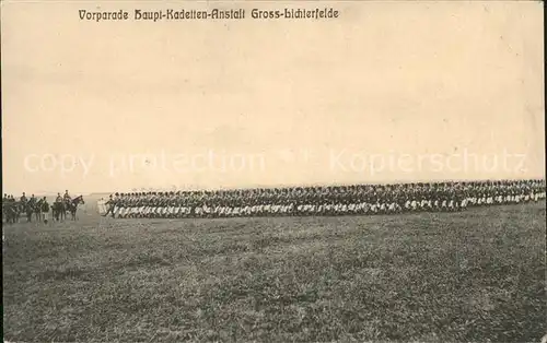 Lichterfelde Berlin Vorparade Haupt-Kadetten-Anstalt Soldaten / Berlin /Berlin Stadtkreis