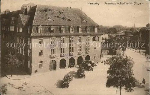 Hamburg Feuerwache Berlinertor Feuerwehrautos Kat. Hamburg