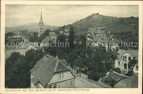 Bensheim Bergstrasse Darmstaedterstrasse Kirche Kat. Bensheim