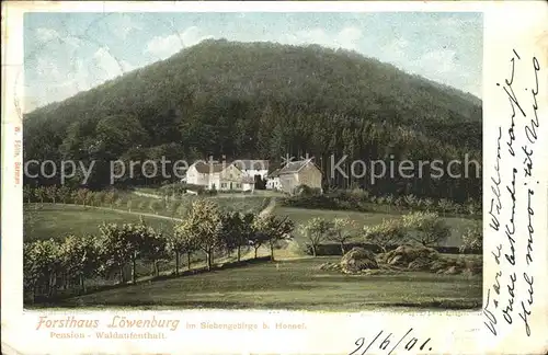 Loewenburg Siebengebirge Forsthaus Pension Kat. Bad Honnef