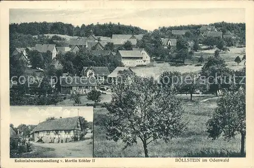 Boellstein Odenwald Kolonialwarenhandlung Kat. Brombachtal