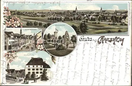 Crailsheim Gesamtansicht Wilhelmshoehe Schlossplatz Wilhelmstrasse Kat. Crailsheim