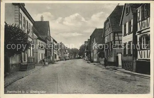 Herxheim Pfalz Strassenpartie Kat. Herxheim bei Landau  Pfalz