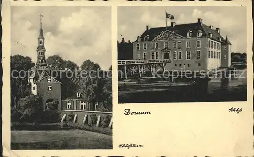Dornum Ostfriesland Schloss Schlossturm Kat. Dornum