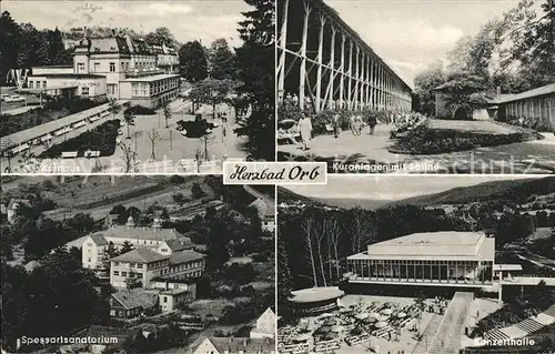 Bad Orb Herzbad Konzerthalle Kuranlagen Spessartsanatorium Kat. Bad Orb