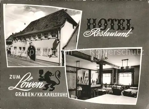 Graben-Neudorf Hotel-Restaurant zum Loewen / Graben-Neudorf /Karlsruhe LKR