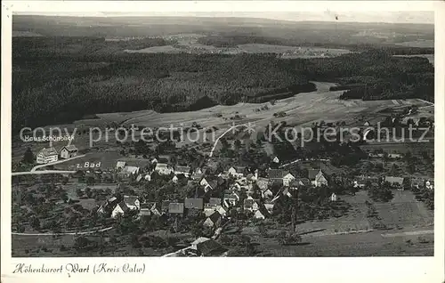 Wart Altensteig Luftaufnahme Kat. Altensteig