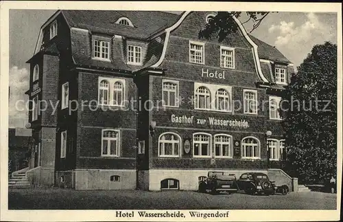 Wuergendorf Hotel Gasthof "Zur Wasserscheide" Kat. Burbach