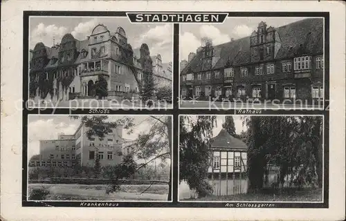 Stadthagen RathausSchloss u.Krankenhaus Kat. Stadthagen